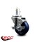 Service Caster 3.5'' Solid Poly Wheel Swivel 7/16'' Grip Ring Stem Caster with Brake SCC-GR20S3514-SPUS-TLB-716138 - alternate 2
